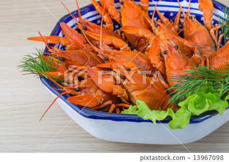 Boiled crayfish Boiled crayfish 13967098