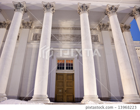 Columns and door of Lutheran Cathedral Columns and door of Lutheran Cathedral 13968223