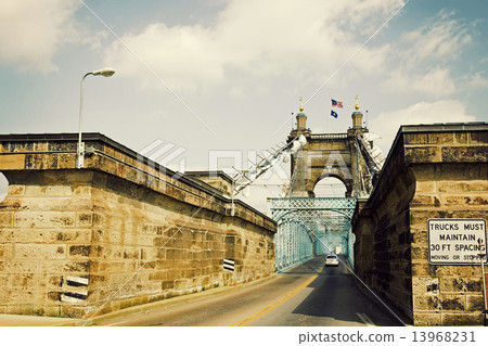 Historic bridge in Cincinnati, Ohio 13968231