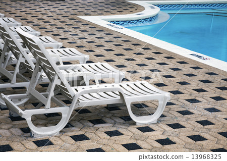 Deckchair by the pool 13968325