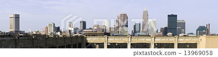 XXXL Panorama of Downtown Cleveland 13969058