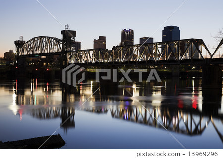 Sunset in Little Rock, Arkansas 13969296