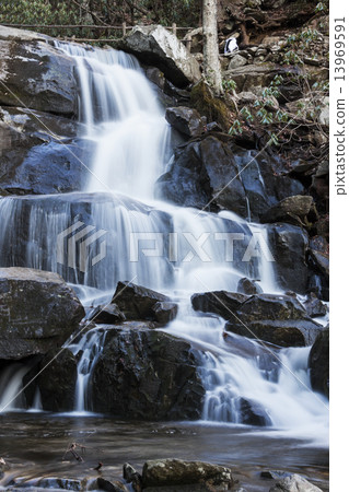 Waterfall in Smoky National Park 13969591