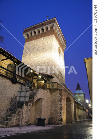 Florian Gate in Krakow Florian Gate in Krakow 13970244