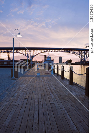Sunset by the River 13970436