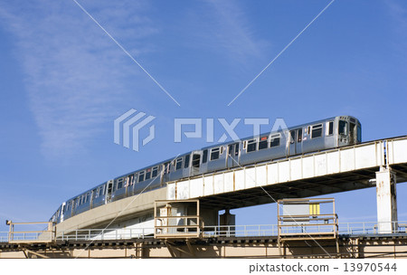Train route in Chicago Train route in Chicago 13970544
