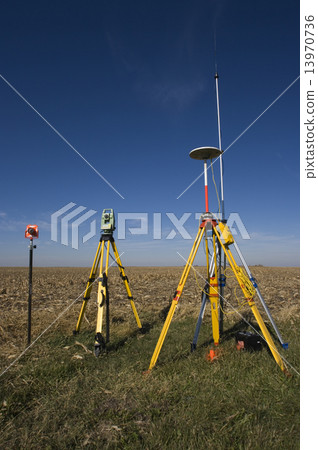 GPS unit, Total station and Prism 13970736