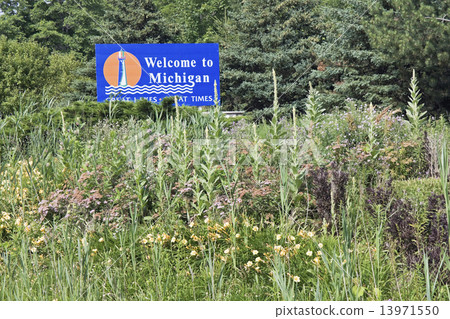 Michigan Welcome Sign Michigan Welcome Sign 13971550
