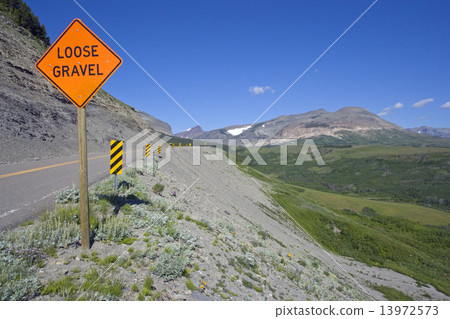 Loose Gravel sign Loose Gravel sign 13972573