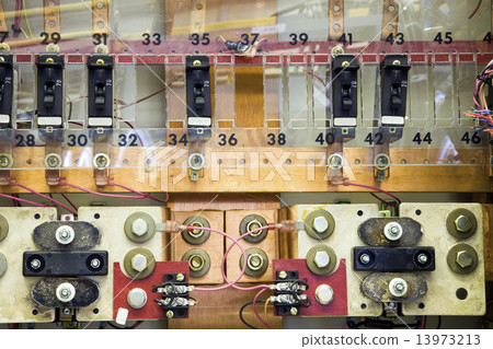 Breaker panels in power plant 13973213