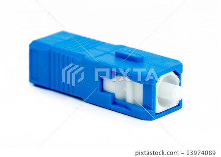 blue fiber optic SC connector 13974089