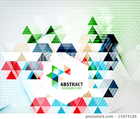 Geometric abstract polygonal background 13974186