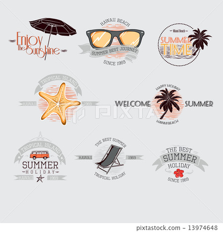 Stock Illustration: Summer Badges