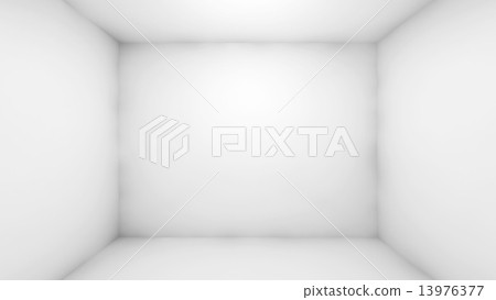 Abstract White Empty Room Interior Front View Stock Illustration 13976377 Pixta