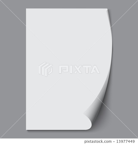 Empty paper sheet. Vector EPS10 13977449
