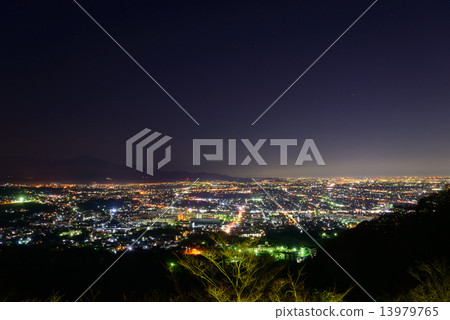 從Shonan Ping地區看到的夜景朝向厚木和海老名 從Shonan Ping地區看到的夜景朝向厚木和海老名 13979765