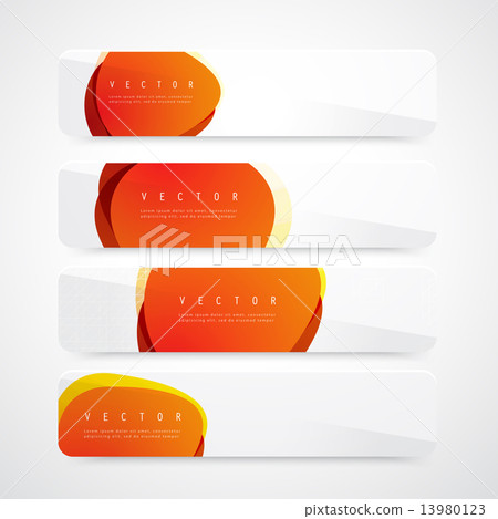 Flyer template header design circles. 13980123