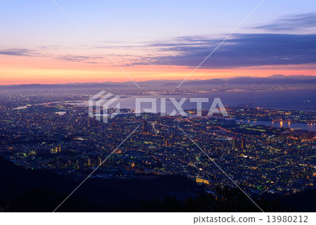 Night view of Osaka · Kobe View from Mayayama Scuperobashi 13980212