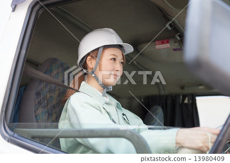 driver, truck driver, female 13980409