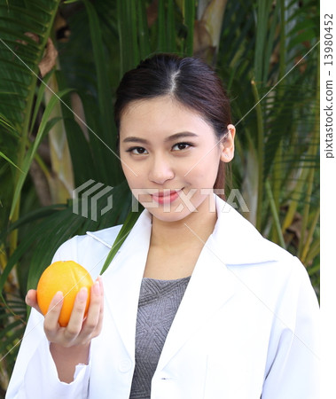 Female Doctor Orange Female Doctor Orange 13980452