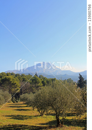 View from Château Noir Sant Victoire Mount France 13980766