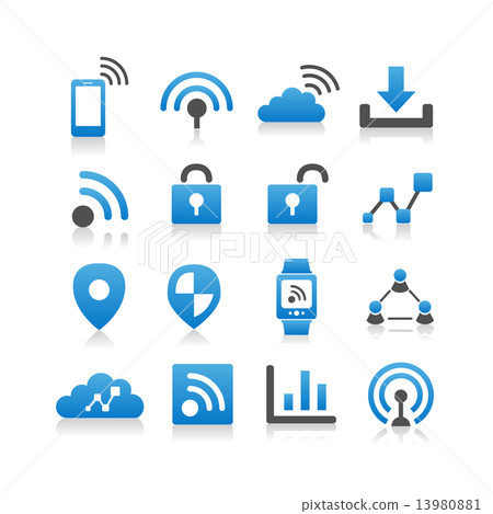 Internet of things icon 13980881