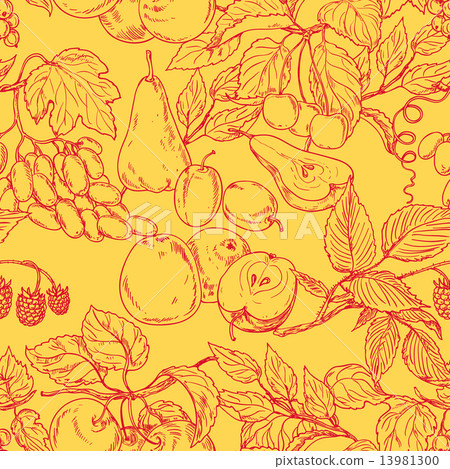 Fruit pattern - Stock Illustration [13981300] - PIXTA