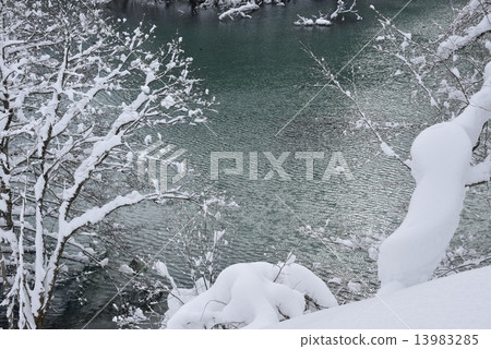 Winter lake 7 Goshikinuma Vishamon swamp 13983285