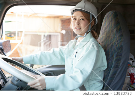 driver, truck driver, female 13983783