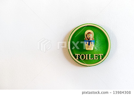 Sign of Public toilets WC restroom 13984308