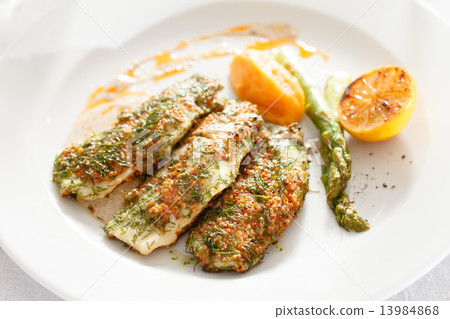 roasted fish with pumpkin roasted fish with pumpkin 13984868