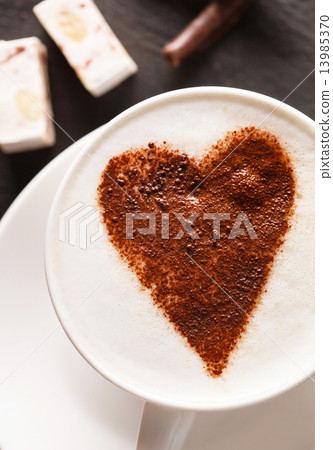 cappuccino with heart cappuccino with heart 13985370