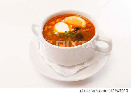 Soup solyanka 13985955