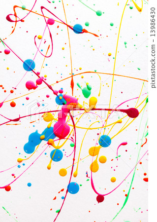 Colorful bright ink splashes Colorful bright ink splashes 13986430