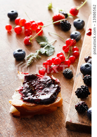 Berries jam on the table Berries jam on the table 13986562