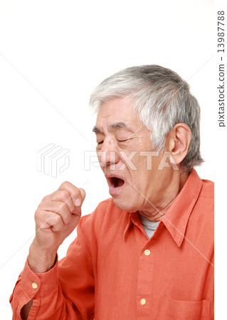Elderly people who cough 13987788
