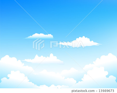 天空雲背景 插圖素材 圖庫
