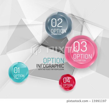 Geometric Option Business geometric option steps infographics - Stock Illustration ...