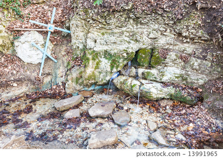 holy spring in caucasus mountain holy spring in caucasus mountain 13991965