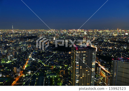 池袋希望同時看到整個市中心的東京塔和東京天空樹 13992523
