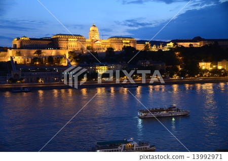 Hungary - Night view of Budapest (hill of the royal palace) 13992971