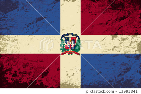 Dominican Republic flag. Grunge background. Vector illustration Dominican Republic flag. Grunge background. Vector illustration 13993841