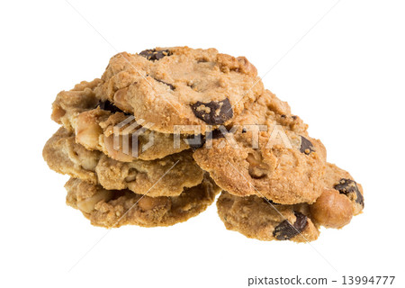 Chocolate chips cookies isolated on white Chocolate chips cookies isolated on white 13994777