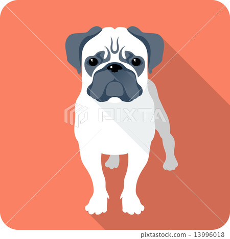 dog icon flat design dog icon flat design 13996018