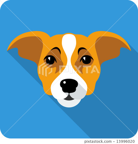Vector dog icon flat design Vector dog icon flat design 13996020
