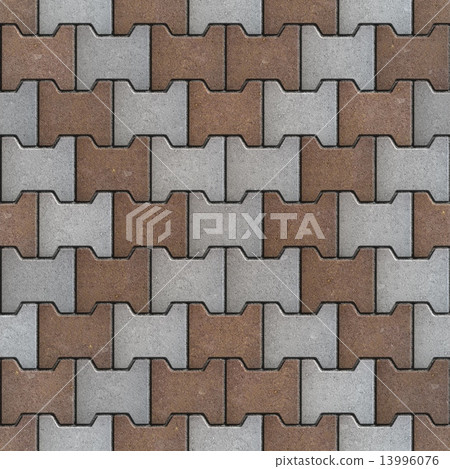 Grey and Brown Bricks. Seamless Texture. 13996076