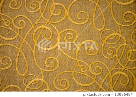 Golden textile pattern 13996494