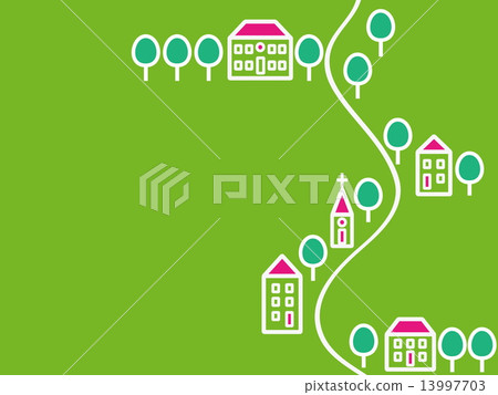 Cityscape Summer landscape 13997703