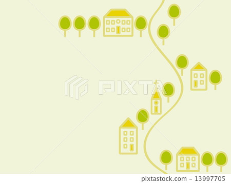 Cityscape Spring landscape Fresh green 13997705
