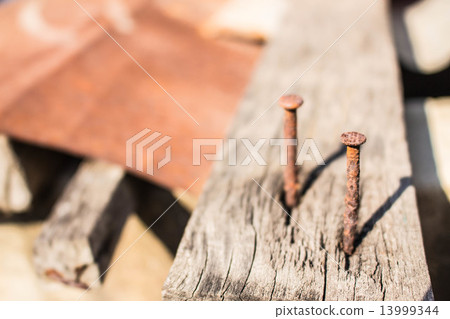 Tack on a wooden Tack on a wooden 13999344